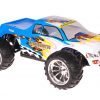 Himoto 1:10 EMXT-1BL Brushless RC Monster Truck Blue Flag - Chromfelgen