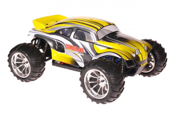 Himoto 1:10 EMXT-1BL Brushless RC Monster Truck Baja Beetle Yellow - Chromfelgen
