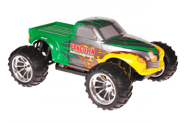 Himoto 1:10 EMXT-1BL Brushless RC Monster Truck Pangolin Green - Chromfelgen