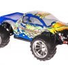 Himoto 1:10 EMXT-1BL Brushless RC Monster Truck Blue Cobra - Chromfelgen