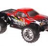 Himoto 1:10 EMXT-1BL Brushless RC Monster Truck Black Red - Chromfelgen
