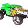 Himoto 1:10 EMXT-1BL Brushless RC Monster Truck Baja Beetle Green Flames - Chromfelgen