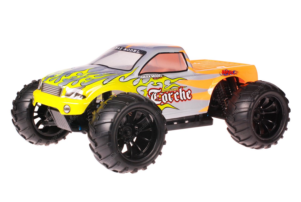 HSP 1zu10 Brushed Brontosaurus RC Monster Truck Metal Flames
