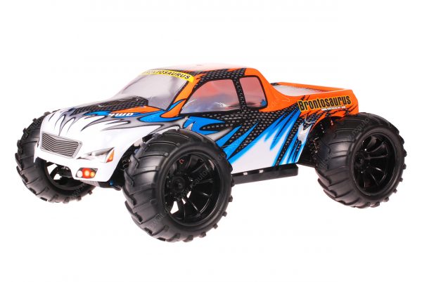 HSP 1zu10 Brushed Brontosaurus RC Monster Truck Orange Heat