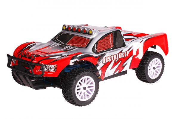 HSP 1zu10 Brushed Destrier RC Short Course Truck Dracul Red