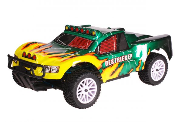 HSP 1zu10 Brushed Destrier RC Short Course Truck Green Hornet