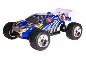 HSP 1zu10 Brushed Eamba RC Truggy Tribeshead 2 Blue
