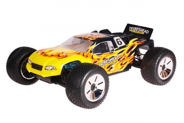 HSP 1zu10 Brushed Eamba RC Truggy Tribeshead Black Flames