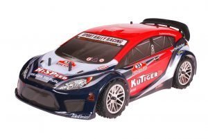 HSP 1zu10 Brushed Kutiger RC Rally Auto Orange Carbon