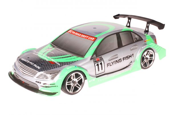 HSP 1zu10 Brushed RC Auto Mercedes Green Carbon