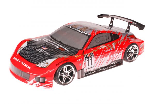 HSP 1zu10 Brushed RC Auto Porsche 911 Carrera Red Carbon