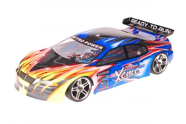 HSP 1zu10 Brushed RC Auto Xeme Pink Flames