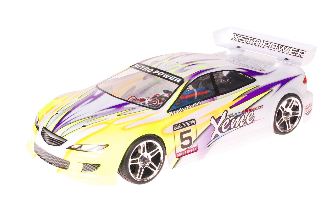 HSP 1zu10 Brushed RC Auto Xeme Purple Yellow