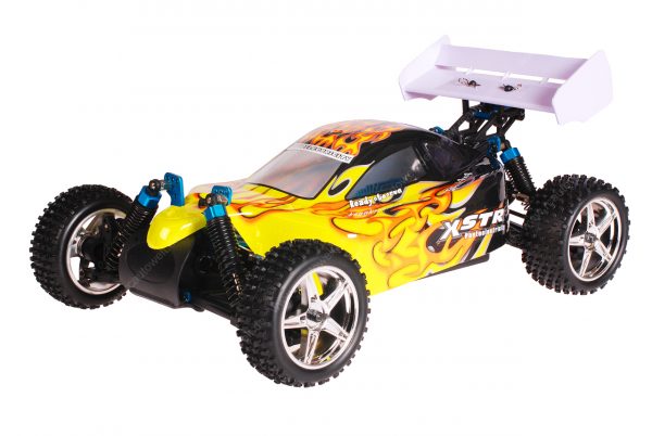 HSP 1zu10 Brushed XSTR RC Buggy Black Flames