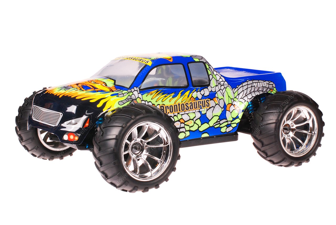 HSP 1zu10 Brushless Brontosaurus PRO RC Monster Truck Blue Cobra