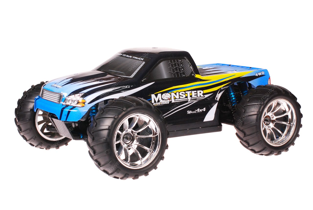 HSP 1zu10 Brushless Brontosaurus PRO RC Monster Truck Blue Sting