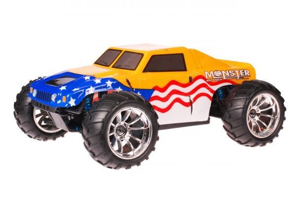 HSP 1zu10 Brushless Brontosaurus PRO RC Monster Truck Hummer American Flag