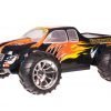 HSP 1zu10 Brushless Brontosaurus PRO RC Monster Truck Orange Flames