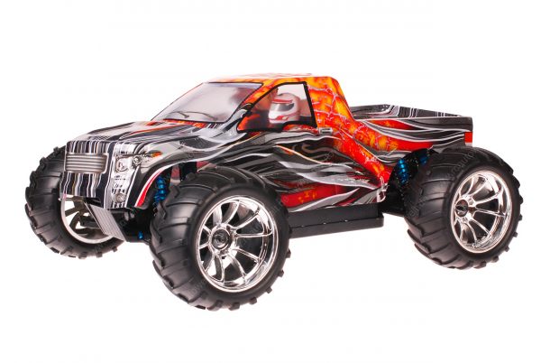 HSP 1zu10 Brushless Brontosaurus PRO RC Monster Truck Red Vulcan