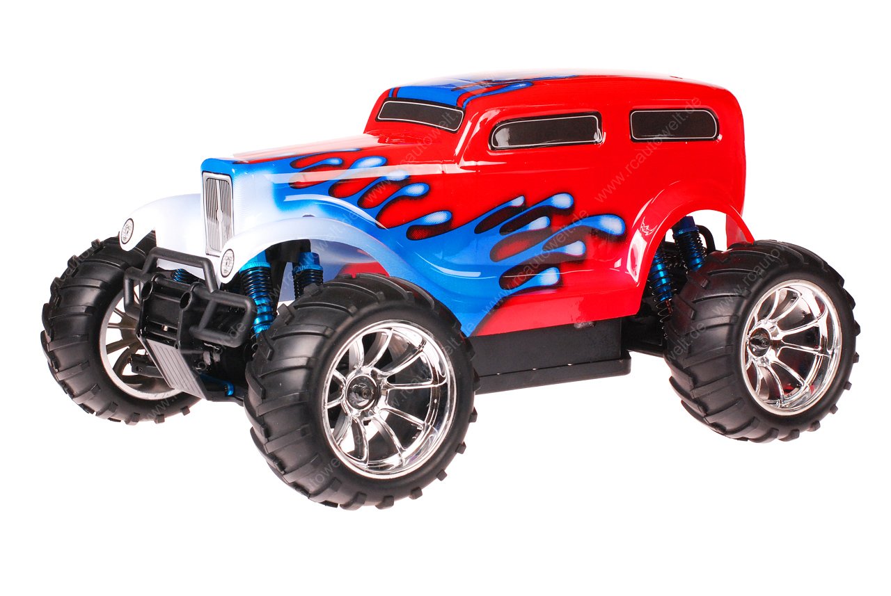 HSP 1zu10 Brushless Brontosaurus PRO RC Monster Truck Undertaker Red