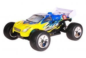 HSP 1zu10 Brushless Eamba PRO RC Truggy Tribeshead 2 Blue Explosion