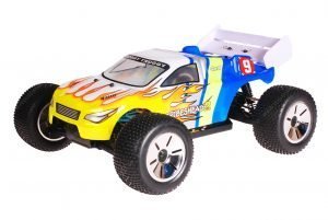 HSP 1zu10 Brushless Eamba PRO RC Truggy Tribeshead 2 Blue Flames