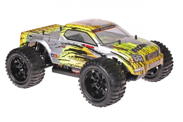 Himoto 1zu10 Brushed EMXT-1 RC Monster Truck Leopard Grey