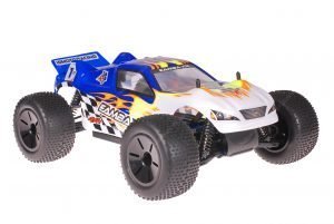 Himoto 1:10 Brushless Eamba-XR1 Truggy Blue Flames