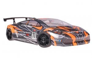 Himoto 1zu10 Brushless Nascada Onroad RC Auto Lamborghini Orange Carbon
