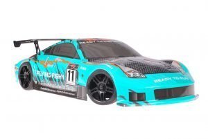 Himoto 1zu10 Brushless Nascada Onroad RC Auto Porsche 911 Carrera Sky Carbon 1