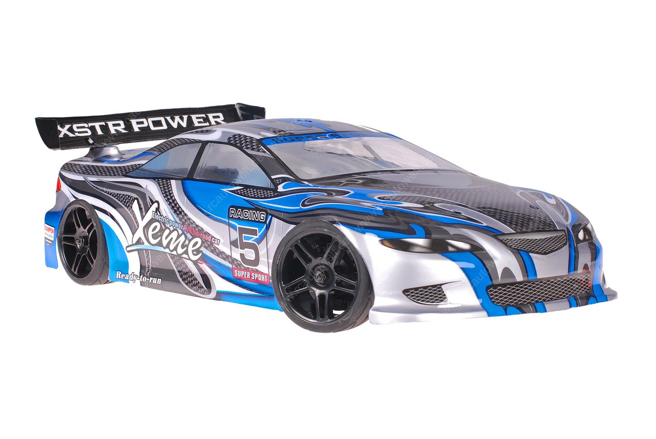 Himoto 1zu10 Brushless Nascada Onroad RC Auto Xeme Blue Carbon