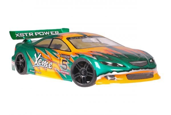 Himoto 1zu10 Brushless Nascada Onroad RC Auto Xeme Green Metal