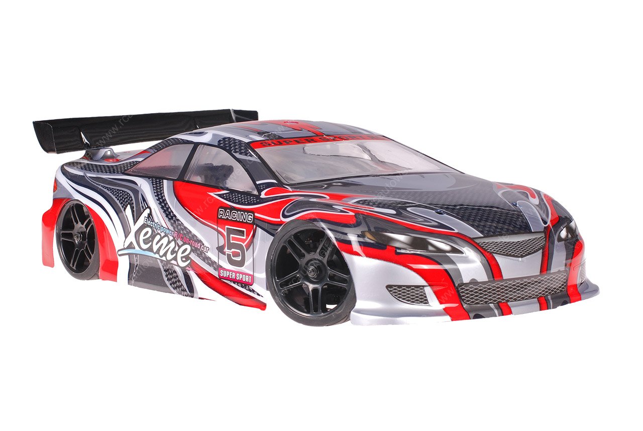 Himoto 1zu10 Brushless Nascada Onroad RC Auto Xeme Red Carbon