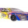 Himoto 1zu10 Brushless Nascada Onroad RC Auto Xeme Yellow Flames