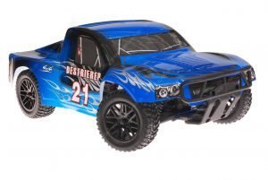 Himoto 1:10 Brushless RC Short Course Truck Black Blue