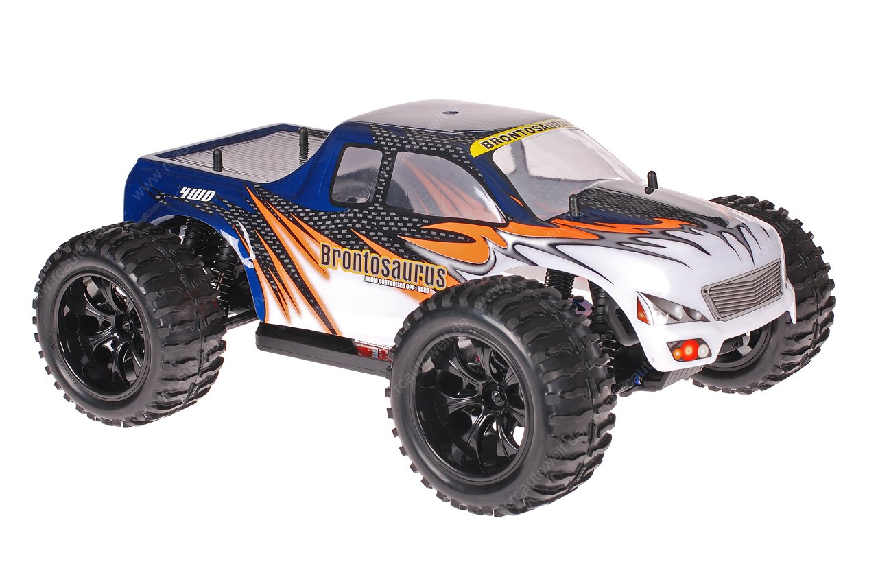 Himoto 1zu10 EMXT-1BL Brushless RC Monster Truck Blue Heat