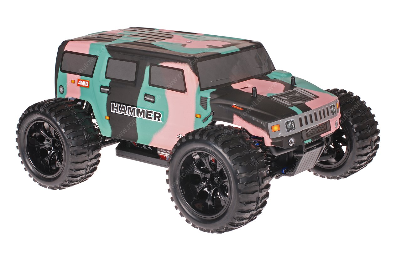 Himoto 1zu10 EMXT-1BL Brushless RC Monster Truck Hummer Camo