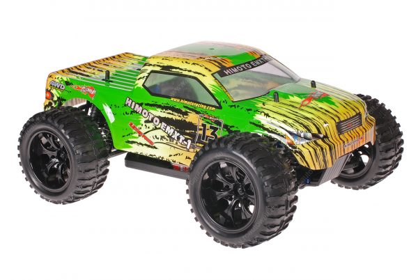 Himoto 1zu10 EMXT-1BL Brushless RC Monster Truck Leopard Green