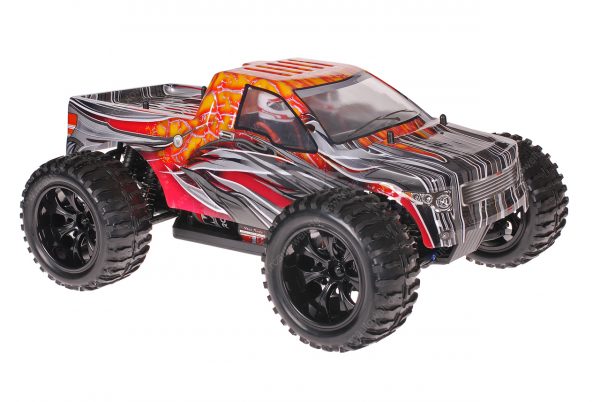 Himoto 1zu10 EMXT-1BL Brushless RC Monster Truck Red Vulcan