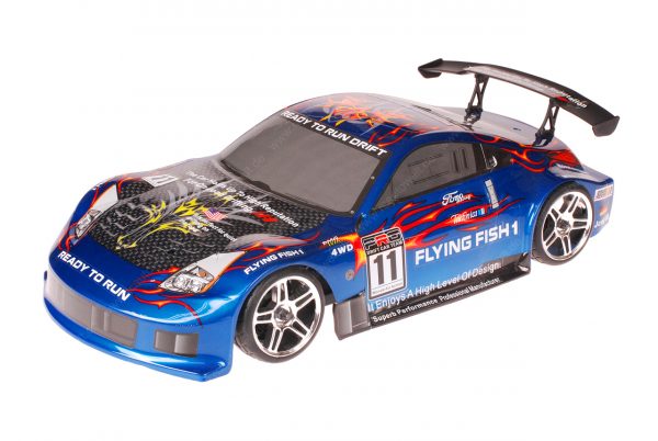HSP 1zu10 Brushless XEME PRO RC Auto Porsche 911 Carrera Blue Carbon