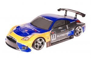 HSP 1zu10 Brushless XEME PRO RC Auto Porsche 911 Carrera Orange Carbon