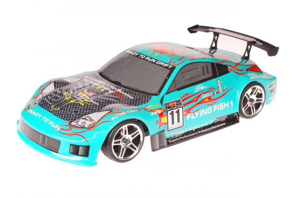 HSP 1zu10 Brushless XEME PRO RC Auto Porsche 911 Carrera Sky Flames