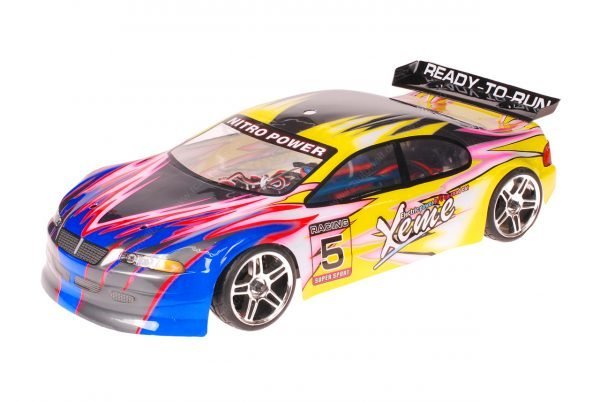 HSP 1zu10 Brushless XSTR PRO RC Auto Xeme Yellow Flames
