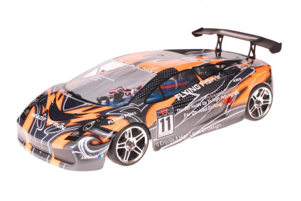 HSP 1zu10 Brushless Xeme PRO RC Auto Lamborghini Orange Carbon